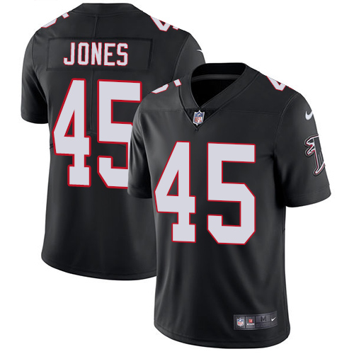 2019 men Atlanta Falcons #45 Jones black Nike Vapor Untouchable Limited NFL Jersey